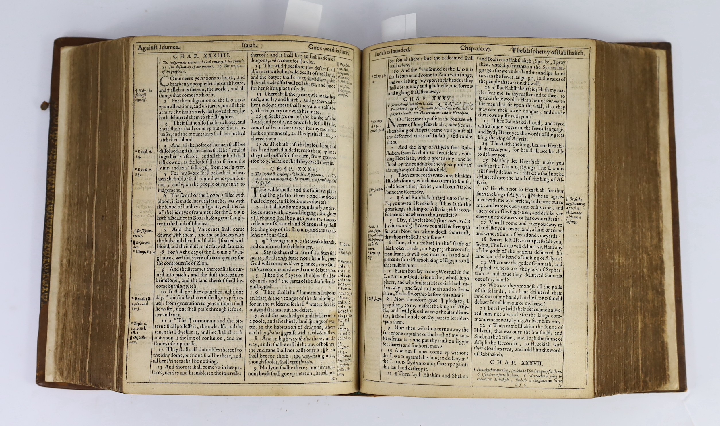 [BIBLE, Authorised Version, 1613] - The Holy Bible, containing the Old Testament and the New: Newly Translated out of the Original Tongues: And with the former Translations diligently comparted and reuised, By His Majest